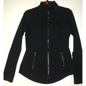 Preloved Lululemon Define Jacket Black 8 Womens Zipper Pockets Thumbholes GUC